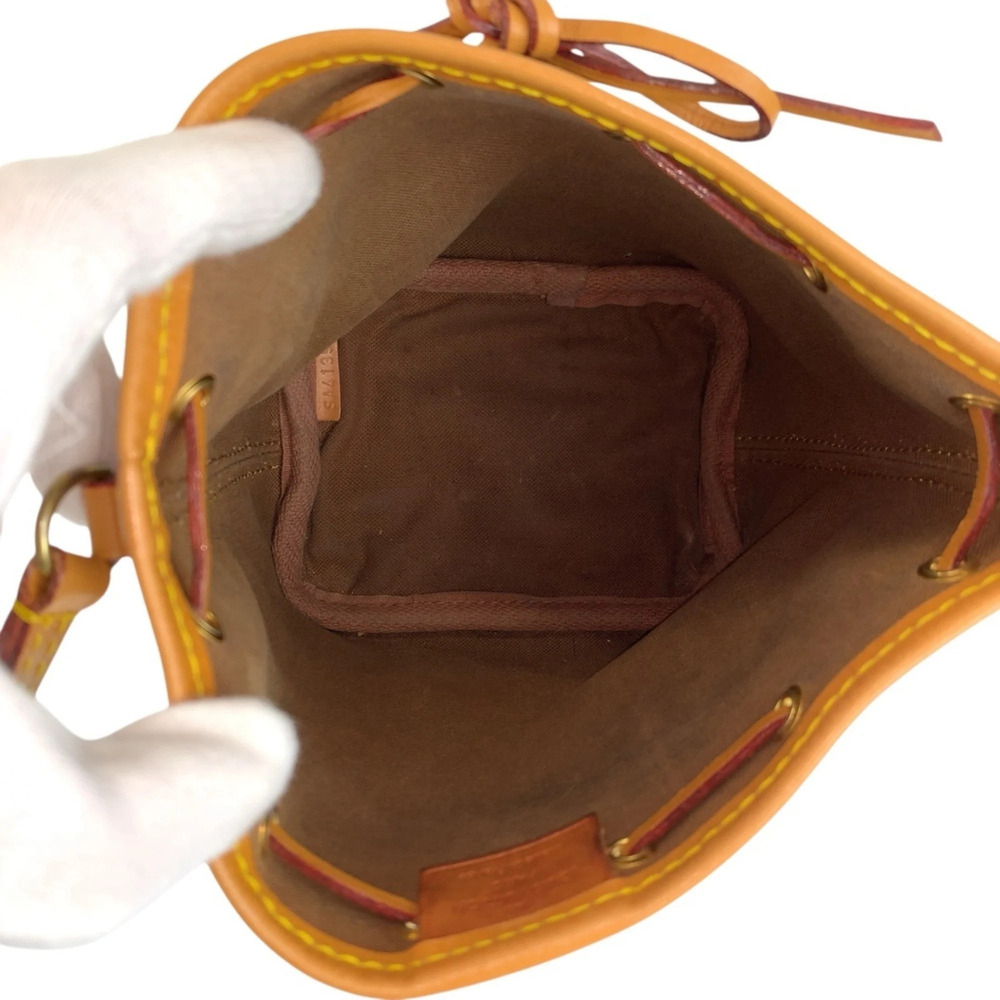LOUIS VUITTON Louis Vuitton Monogram Nano Noe Brown Gold Hardware Leather Sho... - Picture 7 of 8